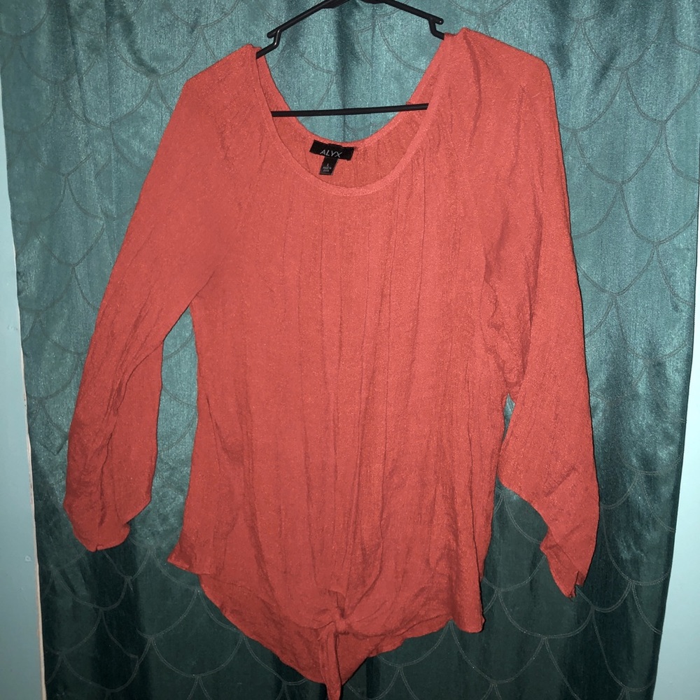 🌺”5 for $20” Burnt orange blouse